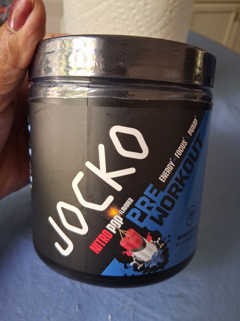 Nitro Pop Pre-Workout — Blue and Black